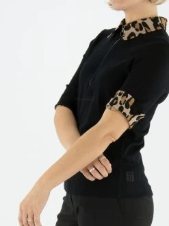 Marc Cain VS 53.02 J55 Shirts Uni KM Zwart -Boutique mode-kledingwinkel 131000437 6